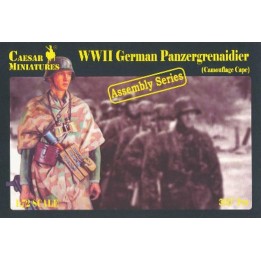 WWII German Panzergrenaidier (Camouflage Cape) Caesar Miniatures