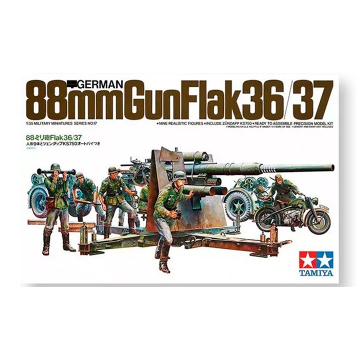 88mm GunFlak 36/37 Tamiya