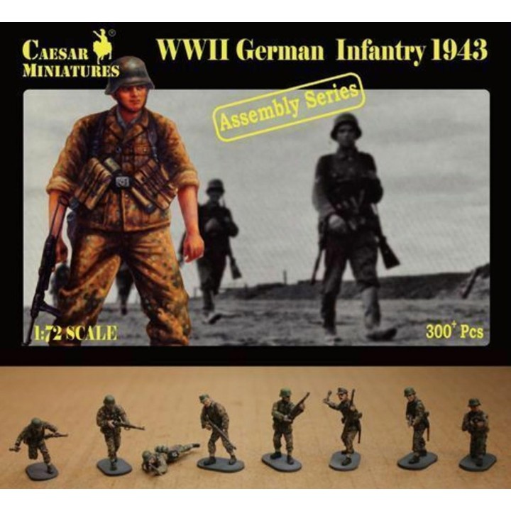 WWII German Infantry 1963 Caesar Miniatures
