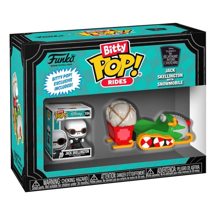 Bitty Pop Rides Jack Skellington with Snowmobile