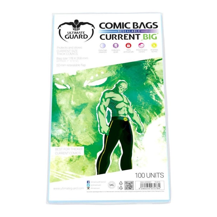 Current Big Comic Bags Resealable Ultimate Guard