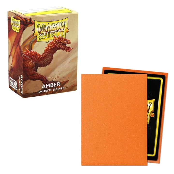 Amber Standard Matte Sleeves Dragon Shield (Fundas)