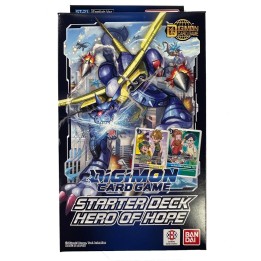 Hero of Hope Starter Deck ST-21 Digimon TCG (English). 50 cartas preconstruidas + foil exclusiva. Perfecto para jugar y coleccio