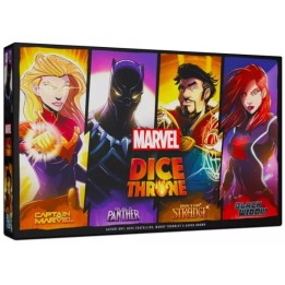Marvel Dice Throne Capitana Marvel - Black Panther - Doctor Strange - Viuda Negra (Castellano)