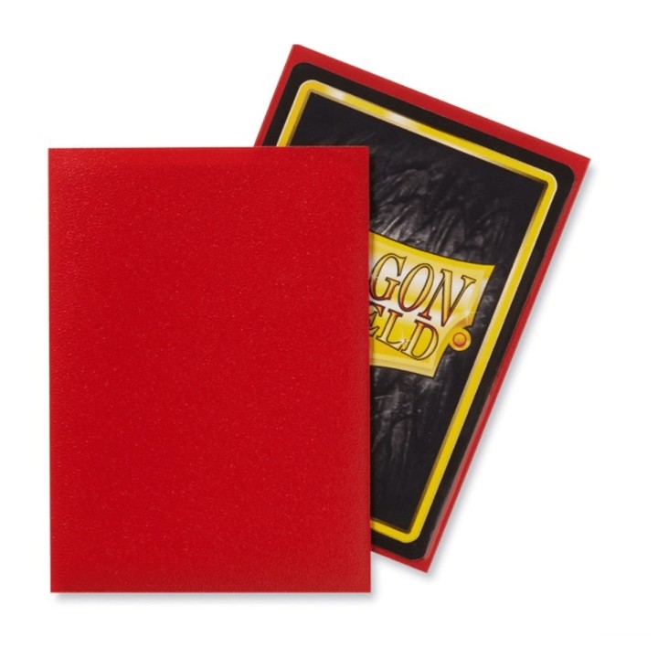 Crimson Standard Matte Sleeves Dragon Shield (Fundas)