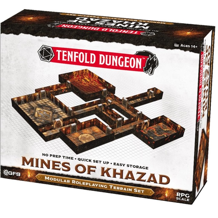 Mines of Khazad Modular Roleplaying Terrain Set Tenfold Dungeon