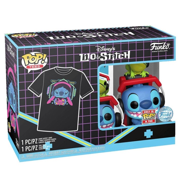 Funko Pop Tee Box Stitch with Frog Lilo & Stitch L Size