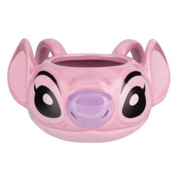 Taza 3D Angel Stitch Disney