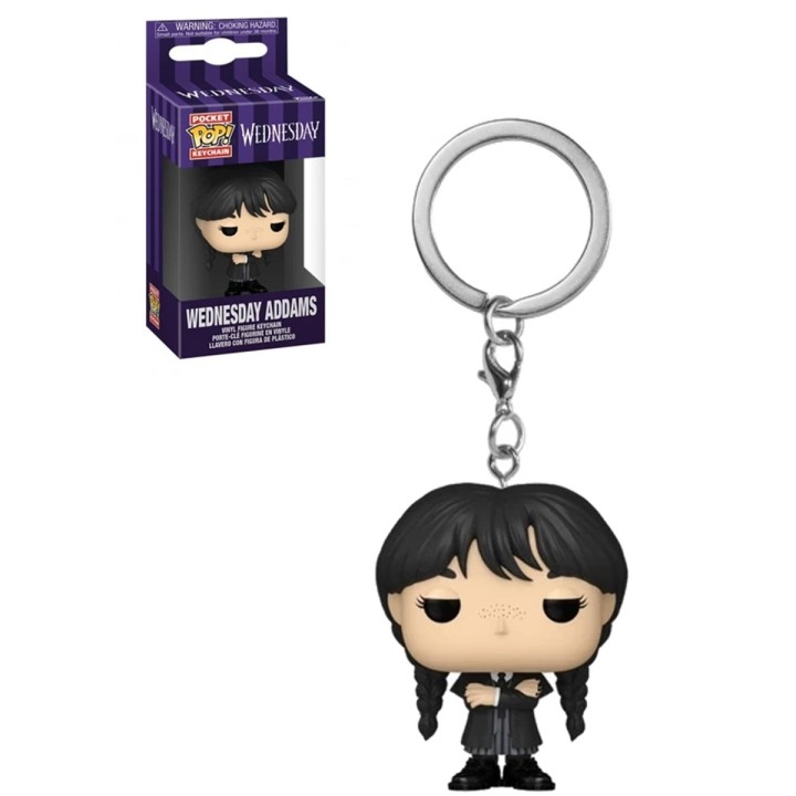 Pocket Pop Wednesday Addams Keychain