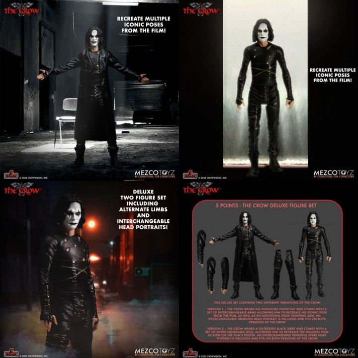 The Crow El cuervo Eric Draven - Set Box 2 Figuras