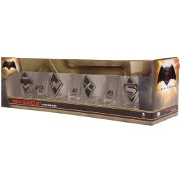 Set de Cuatro Mini Vasos Batman VS Superman