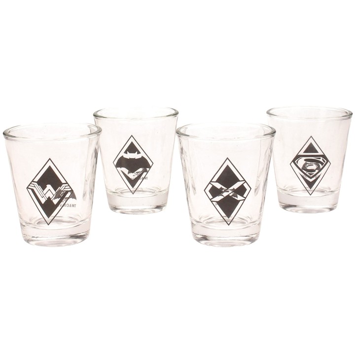 Set de Cuatro Mini Vasos Batman VS Superman