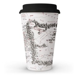 Termo Ceramico Mapa de Mordor Lord of the Rings