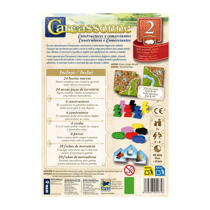 Carcassonne Exp 02 Constructores y Comercios