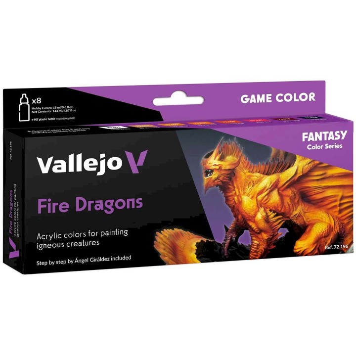 Fire Dragons Acrylic Colors Set Vallejo