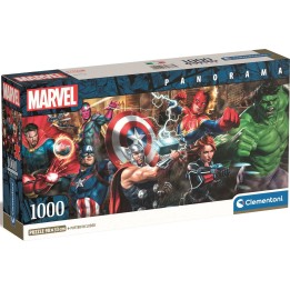 Puzzle Marvel Panoramico 1000 Piezas (Poster Incluido)