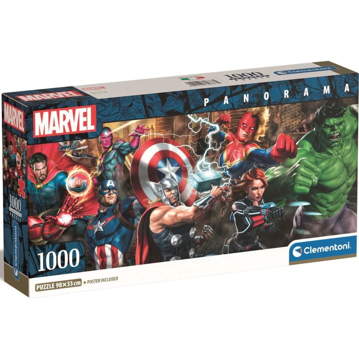 Puzzle Marvel Panoramico 1000 Piezas (Poster Incluido)
