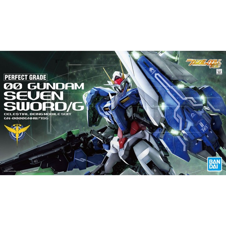 Perfect Grade 00 Gundam Seven Sword G Celestial Being Mobile Suit 1/60