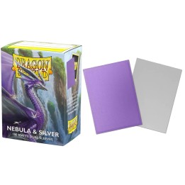 Nebula & Silver Standard Matte Dual Sleeves Dragon Shield (Fundas)