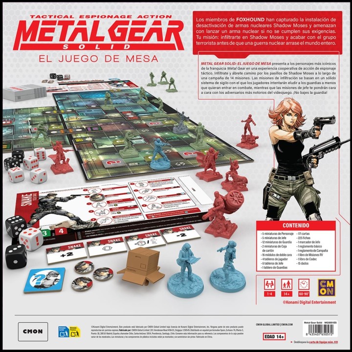 Tactical Espionage Action Metal Gear Solid El Juego de Mesa (Castellano)