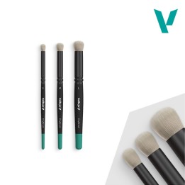 Brushes Dry Brush Set Small Medium Large Vallejo