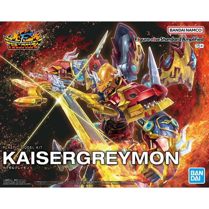 Kaisergreymon Digimon Figure Rise Standard Amplified