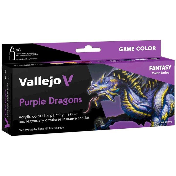 Purple Dragons Acrylic Colors Set Vallejo