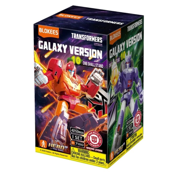Caja Transformers Galaxy Version 10 One Shall Stand Blokees