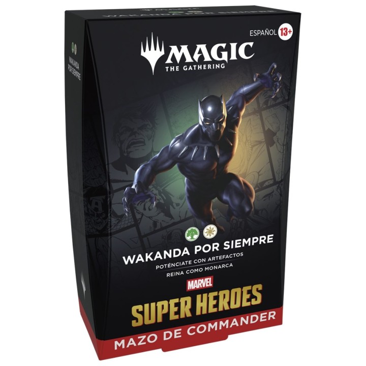 Wakanda por Siempre Baraja de Commander Marvel Super Heroes Magic The Gathering (Castellano) - MTG MSH