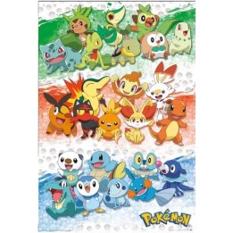 Poster First Partners Pokemon (91.5x61)