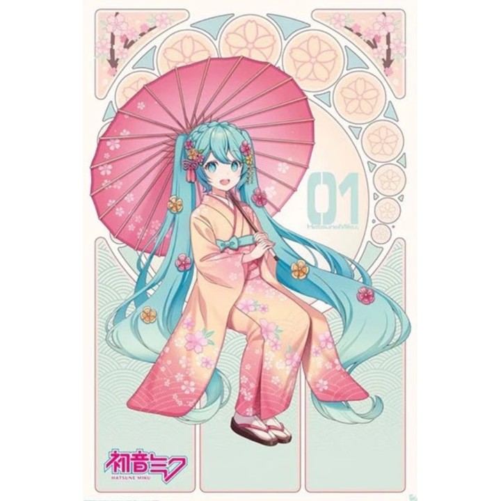Poster Sakura Kimono Hatsune Miku 91.5x61
