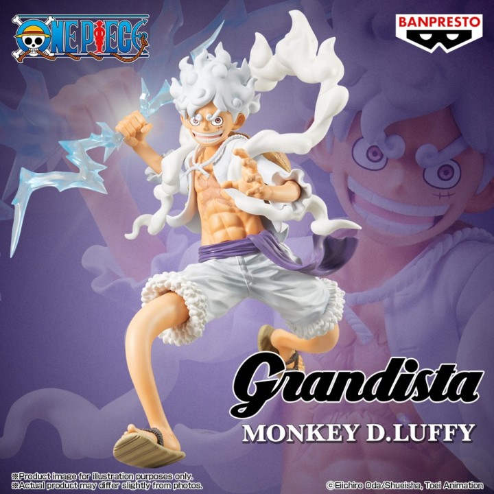 Monkey D Luffy Gear 5 One Piece Grandista
