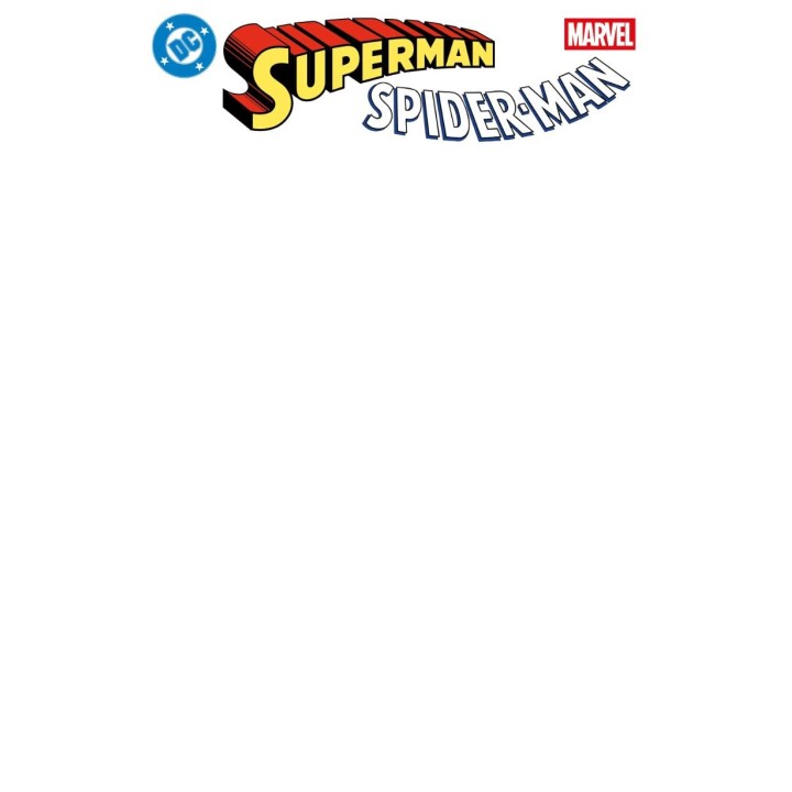 Superman Spiderman Portada Alternativa Blanca