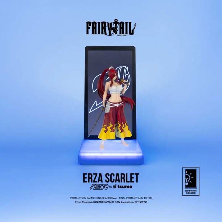 Erza Scarlet Neon Fairy Tail