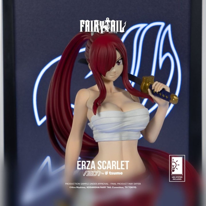 Erza Scarlet Neon Fairy Tail