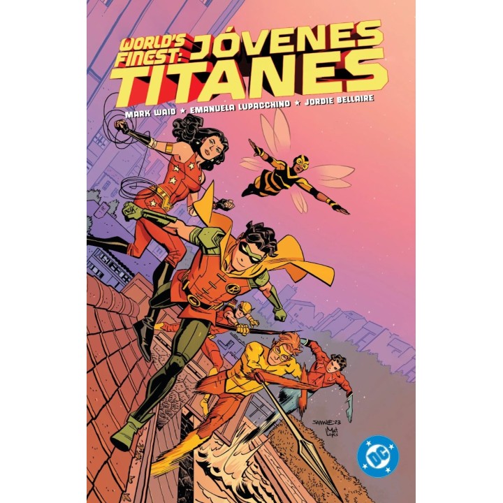 Jóvenes Titanes Worlds Finest Amanecer de DC DC Premiere