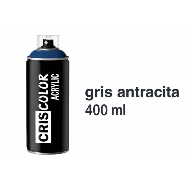 Spray Pintura Acrilica Gris Antracita CrisColor