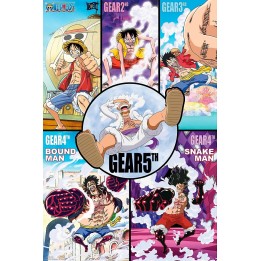 Poster Gears history ONE PIECE 91.5x61