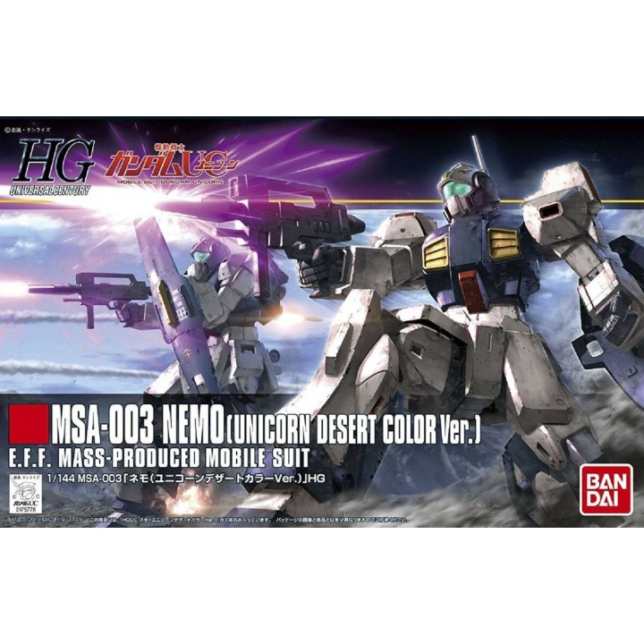 HGUC MSA-003 NEMO Unicorn Desert Color 1/144