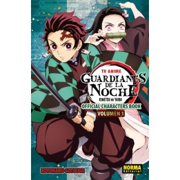 TV Anime Guardianes de la Noche Kimetsu No Yaiba Official Characters Book Volumen 01