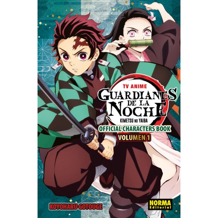 TV Anime Guardianes de la Noche Kimetsu No Yaiba Official Characters Book Volumen 01