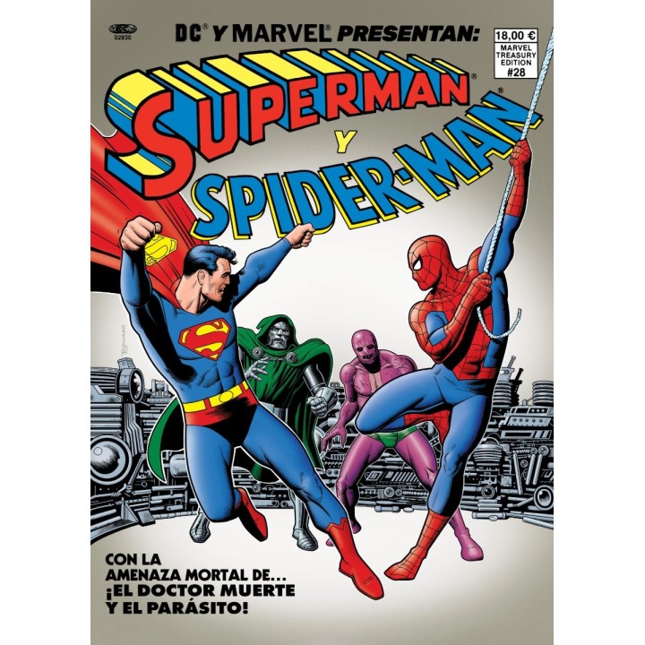 Superman y Spiderman Portada de Brian Bolland DC - Marvel Treasury Edition