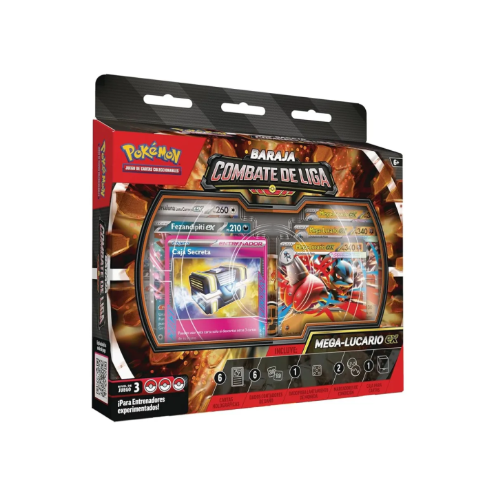 Mega Lucario EX Baraja Combate de Liga Pokémon TCG (Castellano)