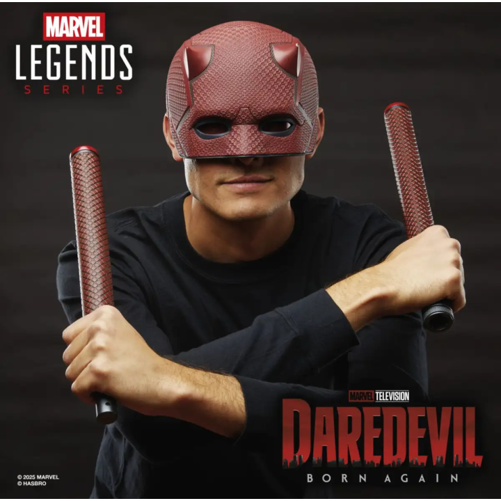 Casco Mascara y Baston Daredevil Born Again Marvel Legends