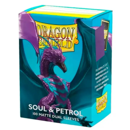 Soul & Petrol Standard Dual Matte Sleeves Dragon Shield (Fundas)