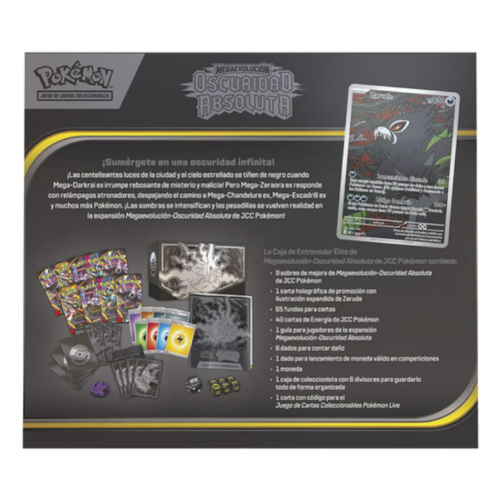 Cada de Entrenador Élite Oscuridad Absoluta Megaevolución Pokémon TCG (Castellano)