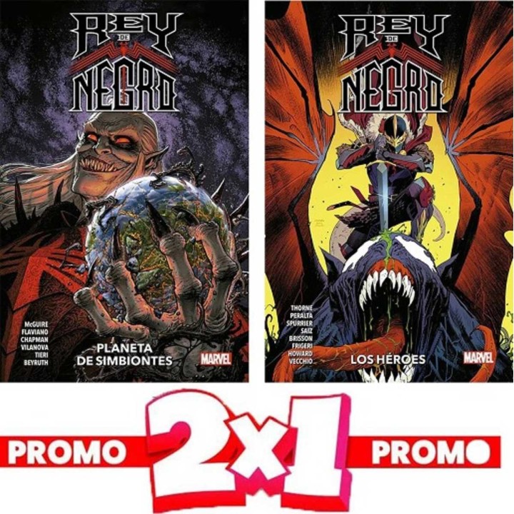 Pack  2X1 Rey Negro y Planeta Simbionte