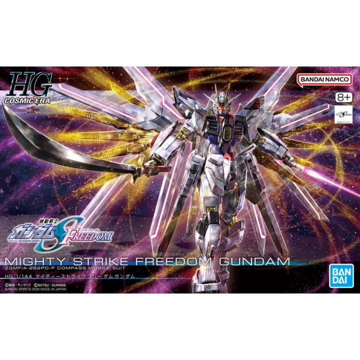 HG Mighty Strike Freedom Gundam ZGMF A 262PD Compas Mobile Suit  1/144