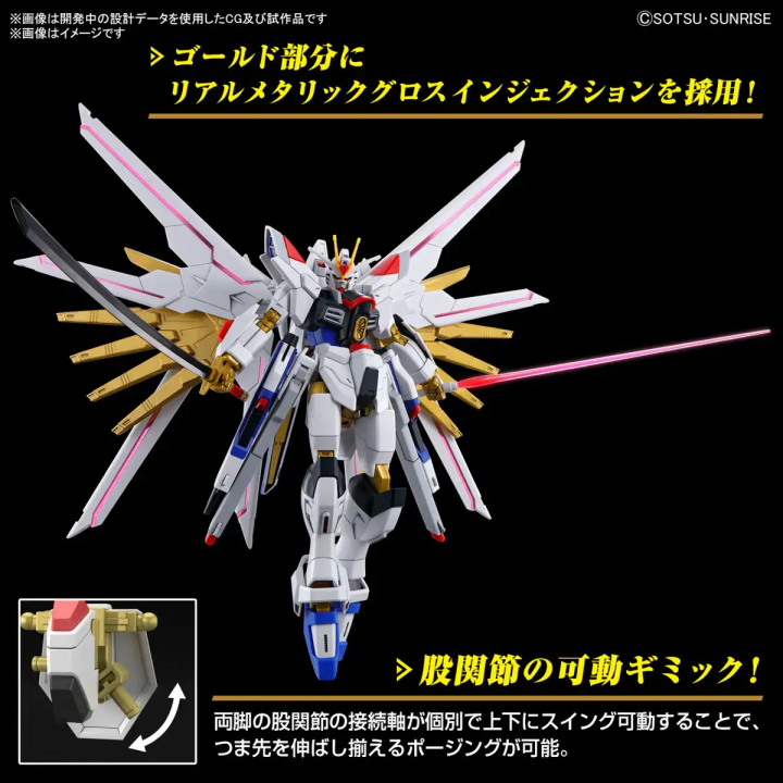 HG Mighty Strike Freedom Gundam ZGMF A 262PD Compas Mobile Suit  1/144