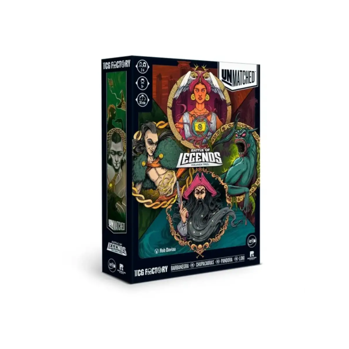 Battle of Legends Vol 03 Barbanegra Chupacabras Pandora Loki Unmatched (Castellano)